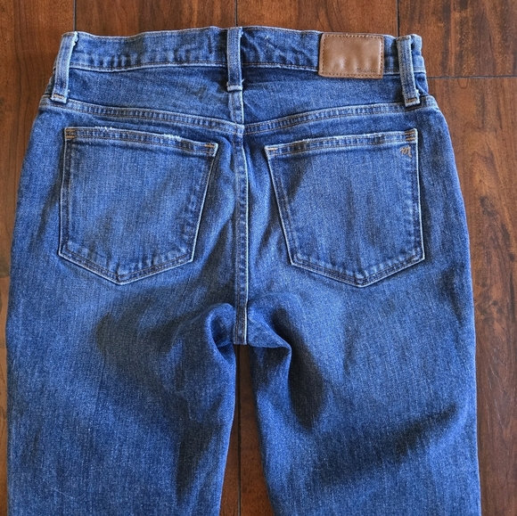 Madewell Women's Mid-Rise In Chaseley Wash Tomboy Straight Leg Jeans Size 25 - Picture 8 of 16